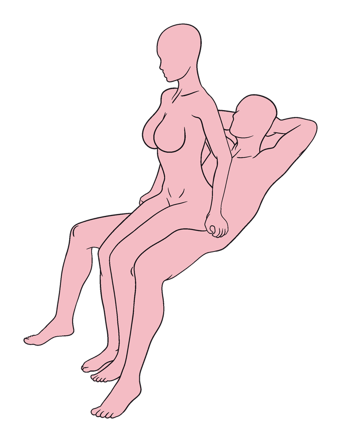 Lounging Lap Dance position diagram