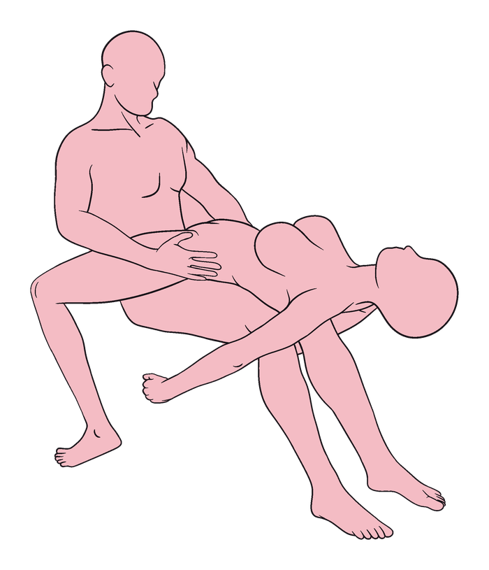 Reclined Lap Dance position diagram
