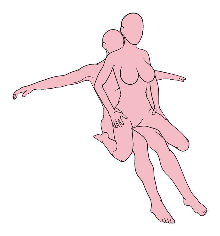 Reclined Reverse Rodeo position diagram