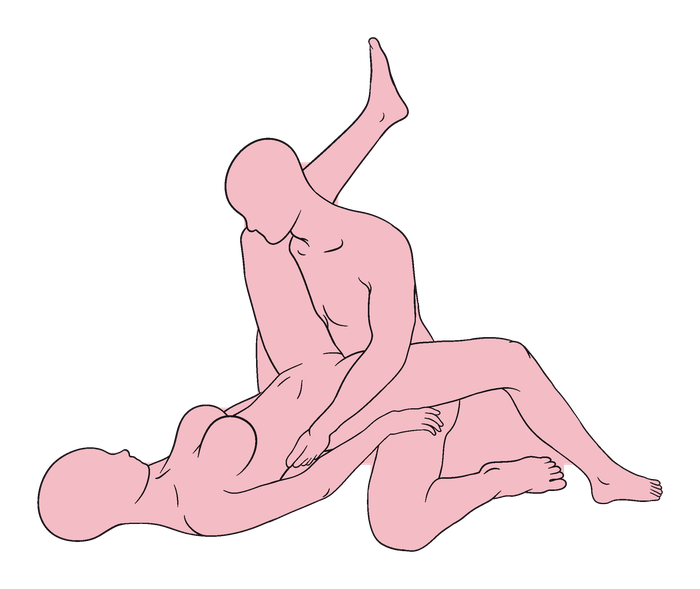 Single Leg On Shoulder position diagram