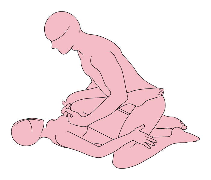 Squatting Twisted Missionary position diagram