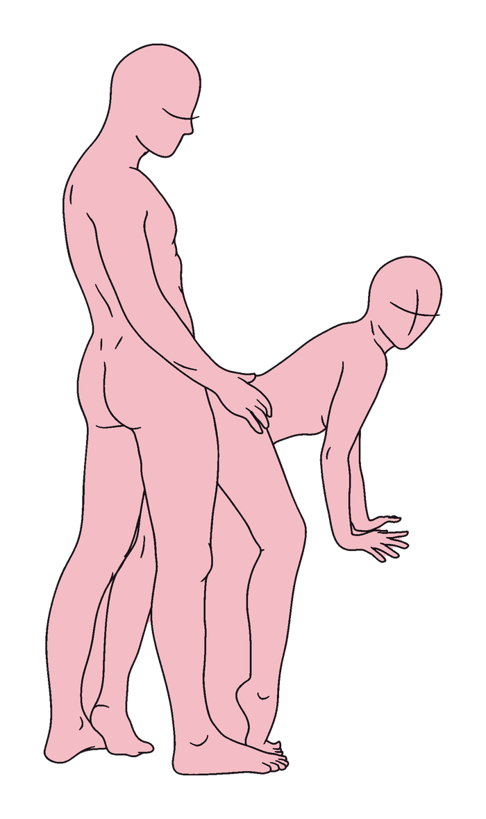 Standing Doggy position diagram, second alternate angle