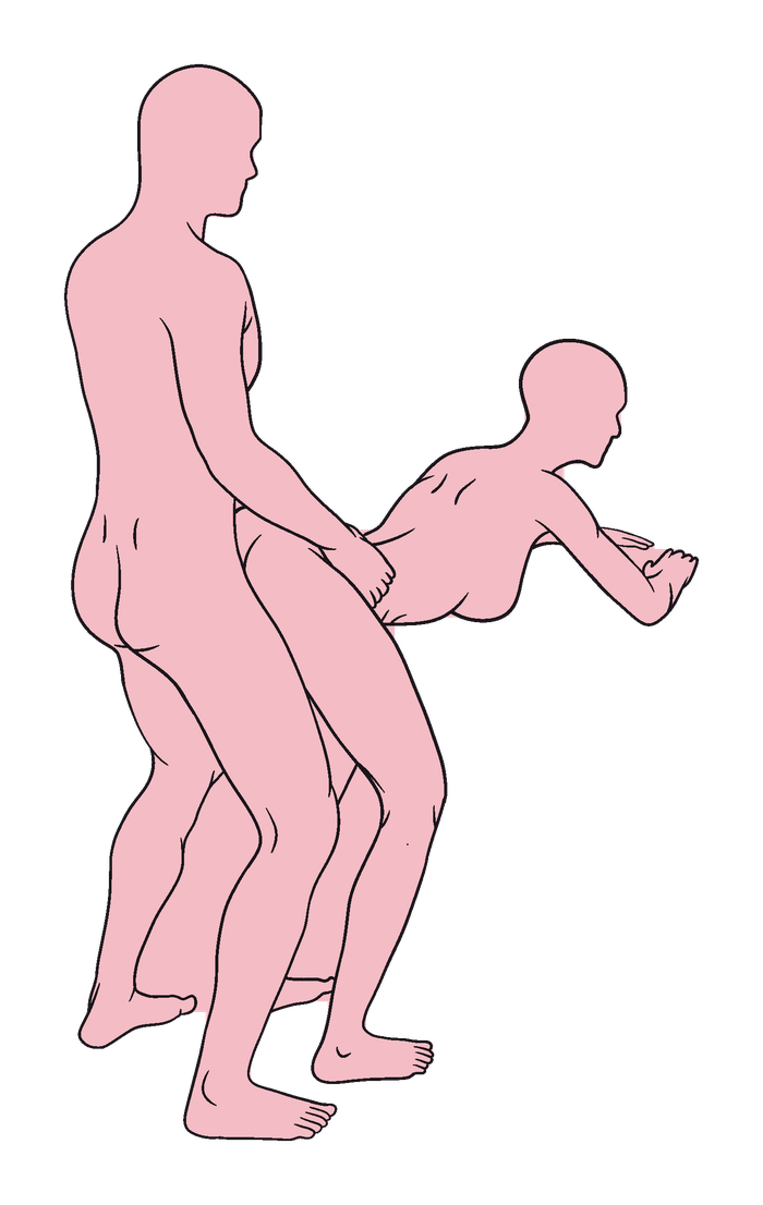 Standing Doggy position diagram