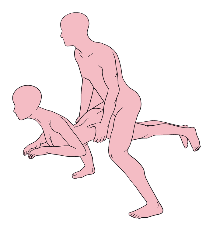 Standing Groundhog position diagram